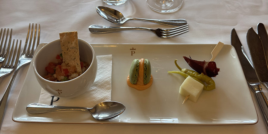 A artisanal meal enjoyed by Rob on his trip. 